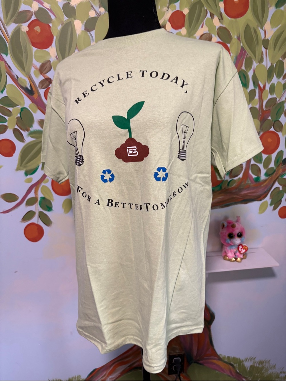 Gildan Light Green Graphic Tee